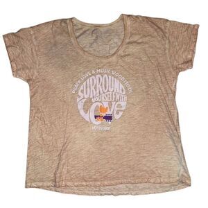 Woodstock Surround Yourself With Love Graphic Tee Unisex Large